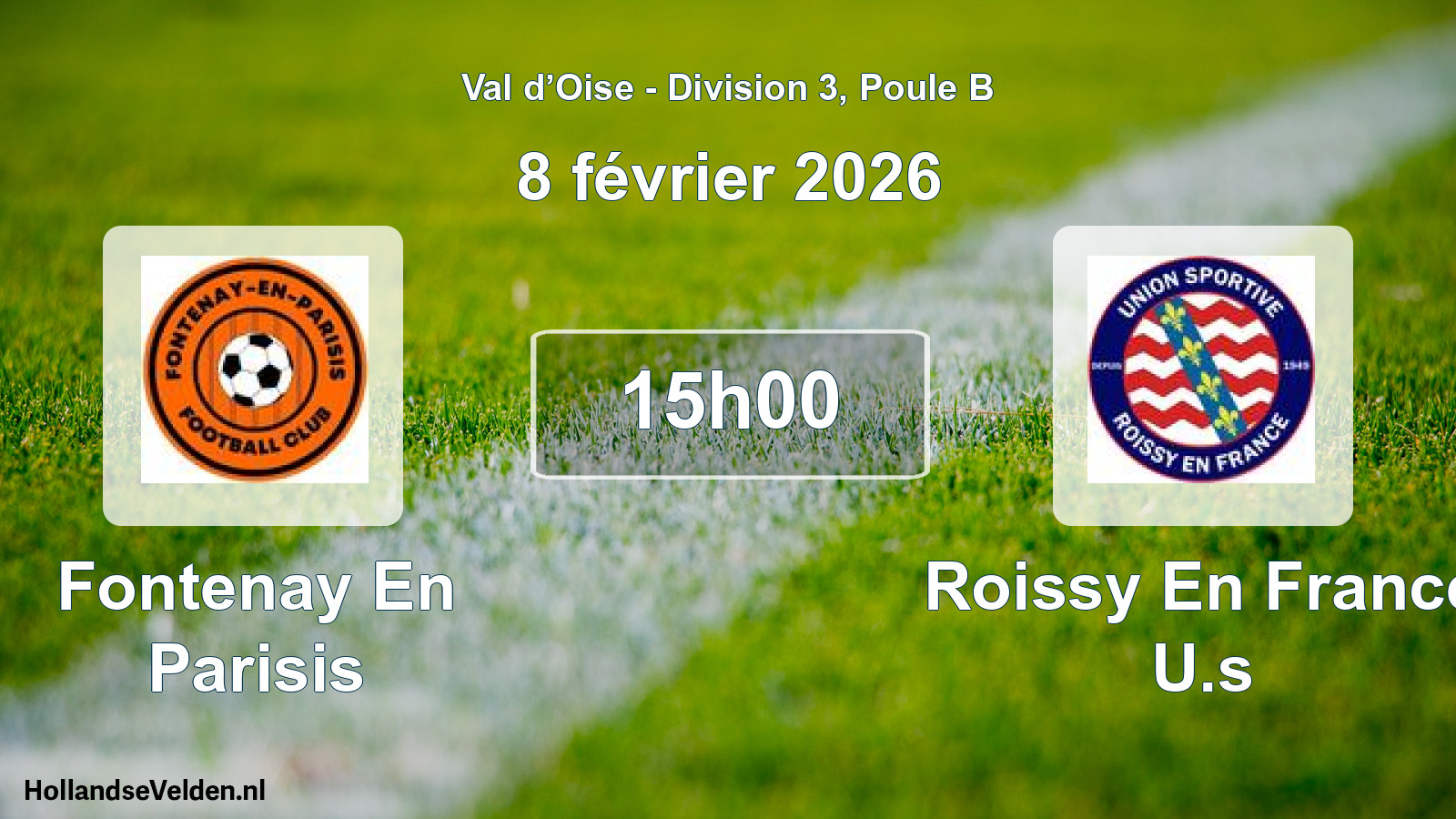 Match programmé: Fontenay En Parisis - Roissy En France U.s (8 février 2026)