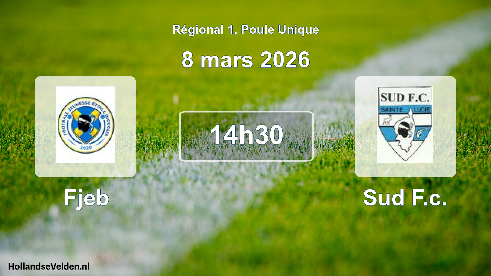 Geplande wedstrijd: Fjeb - Sud F.c. (8 maart 2026)
