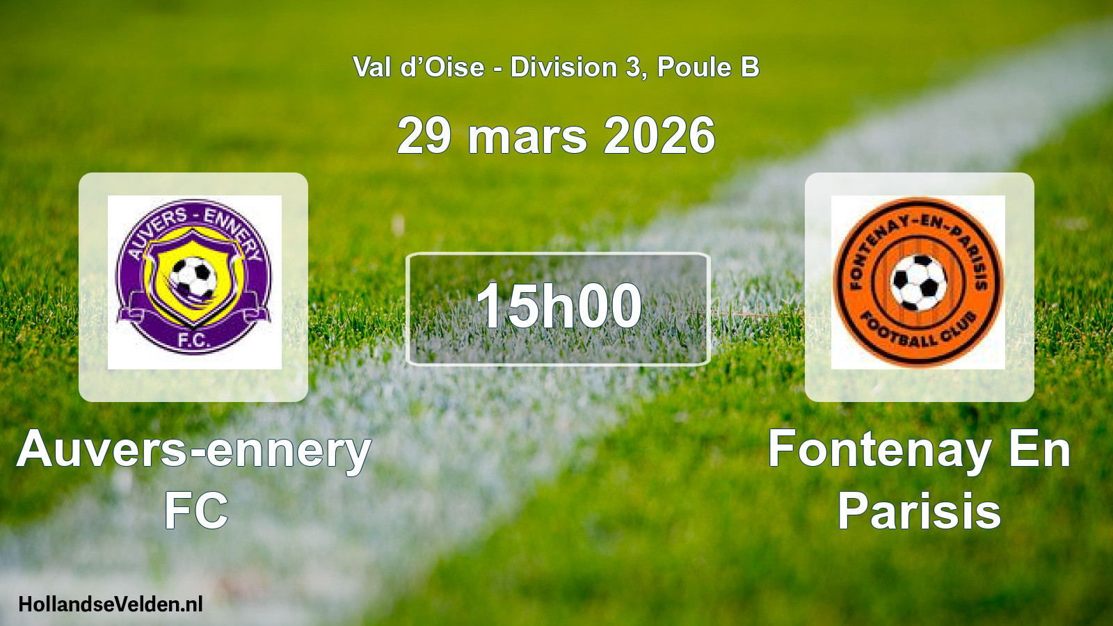 Scheduled Match: Auvers-ennery FC - Fontenay En Parisis (29 March 2026)