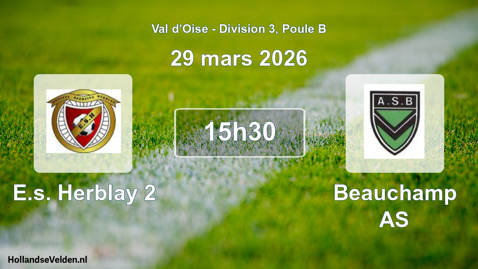 Match programmé: E.s. Herblay 2 - Beauchamp AS (29 mars 2026)