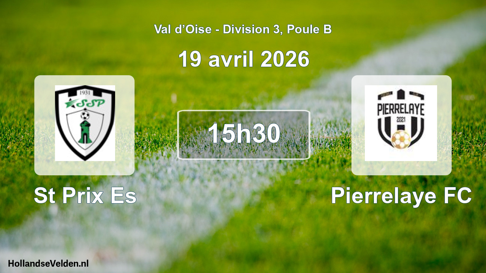 Scheduled Match: St Prix Es - Pierrelaye FC (19 April 2026)