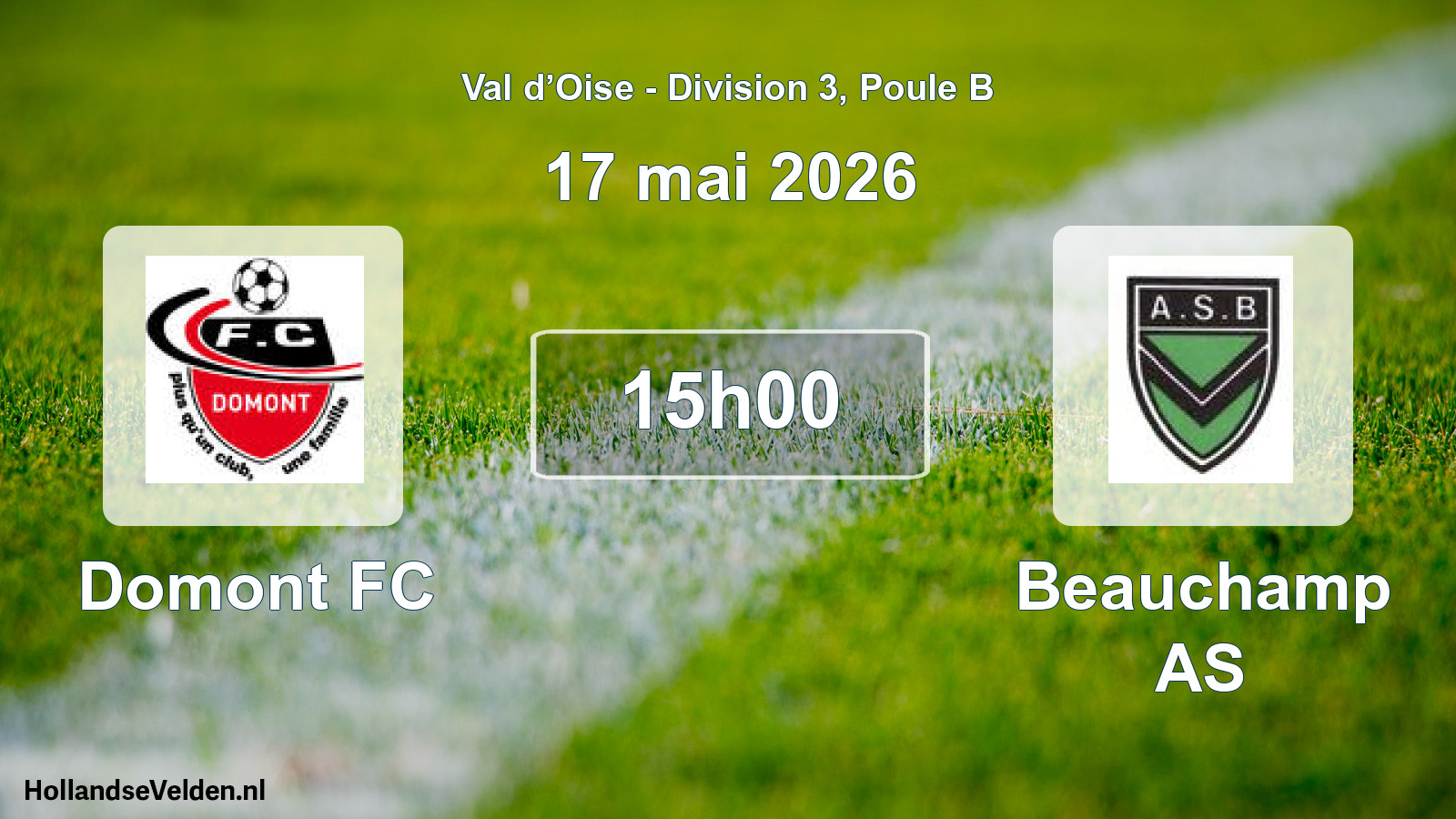 Scheduled Match: Domont FC - Beauchamp AS (17 May 2026)