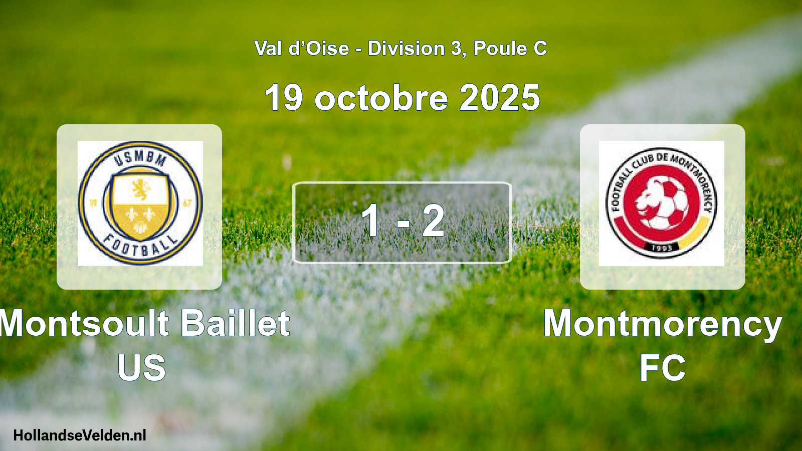 Total number of matches played: Montsoult Baillet US - Montmorency FC 1 - 2 (19 October 2025)