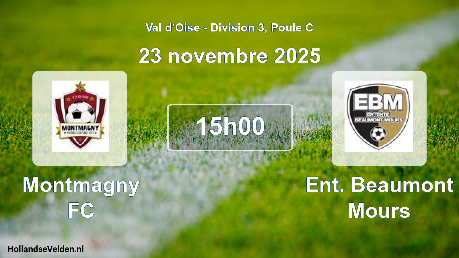 Geplande wedstrijd: Montmagny FC - Ent. Beaumont Mours (23 november 2025)