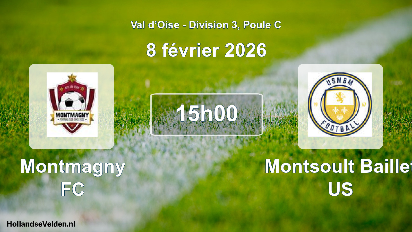 Scheduled Match: Montmagny FC - Montsoult Baillet US (8 February 2026)