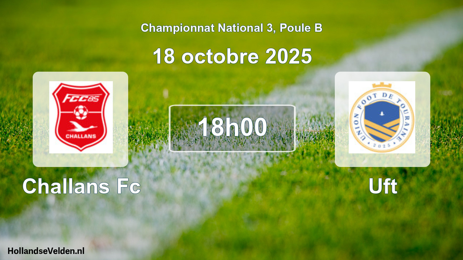 Scheduled Match: Challans Fc - Uft (18 October 2025)