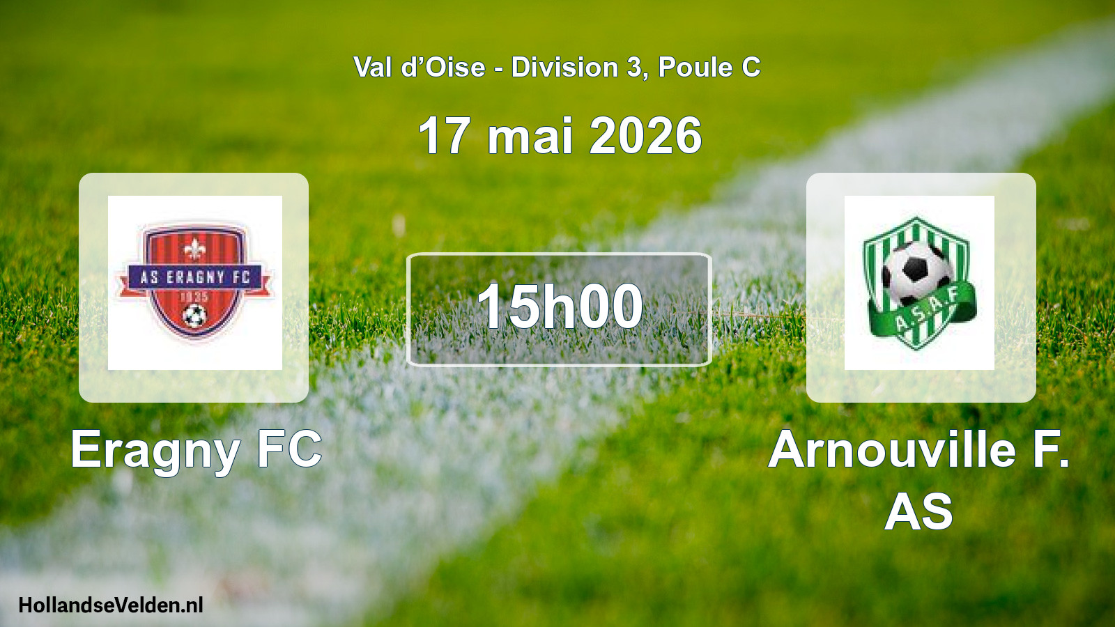 Match programmé: Eragny FC - Arnouville F. AS (17 mai 2026)