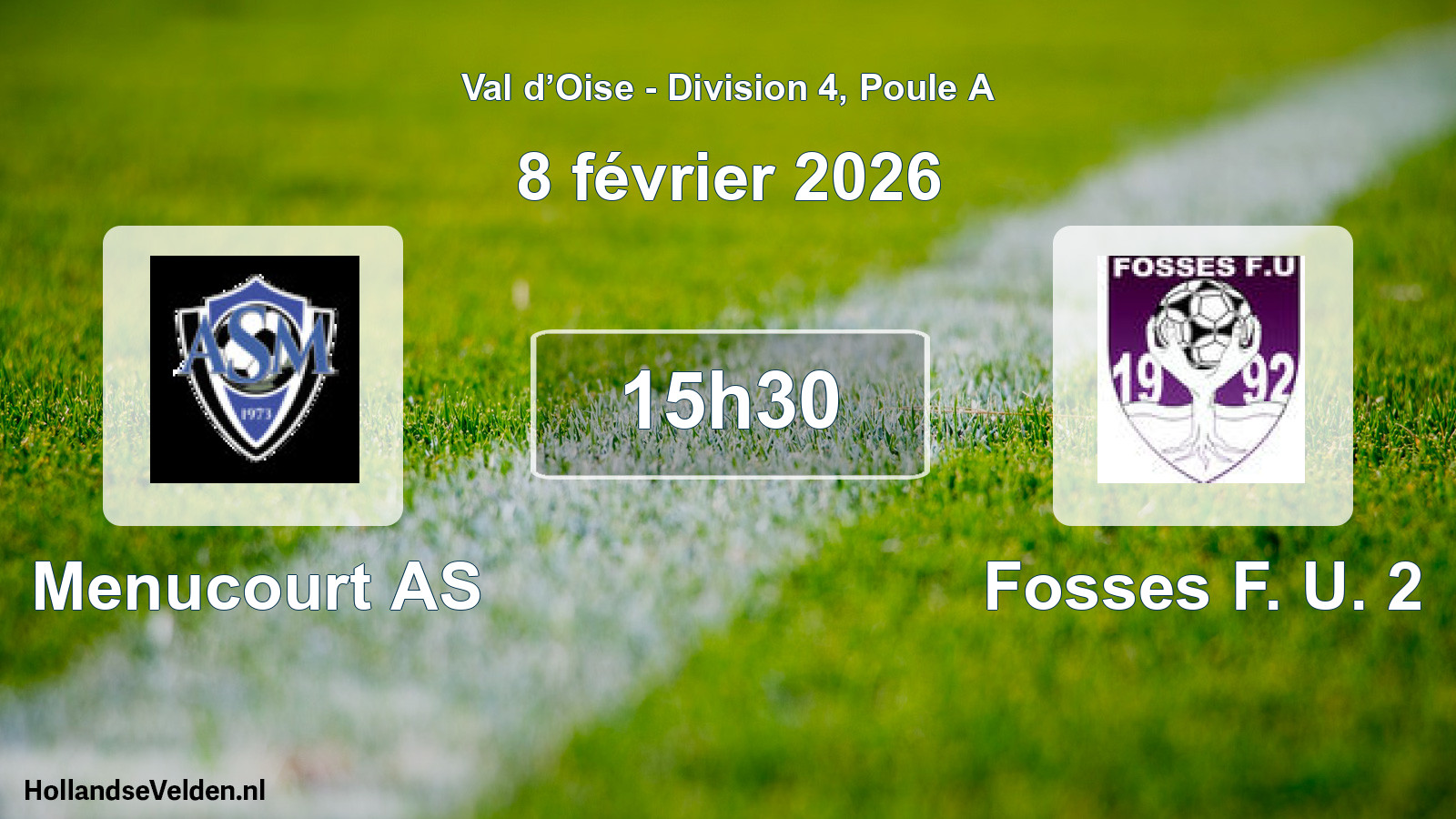 Scheduled Match: Menucourt AS - Fosses F. U. 2 (8 February 2026)