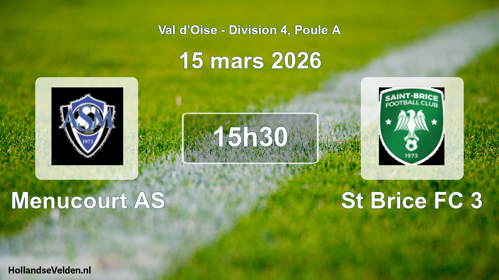 Scheduled Match: Menucourt AS - St Brice FC 3 (15 March 2026)