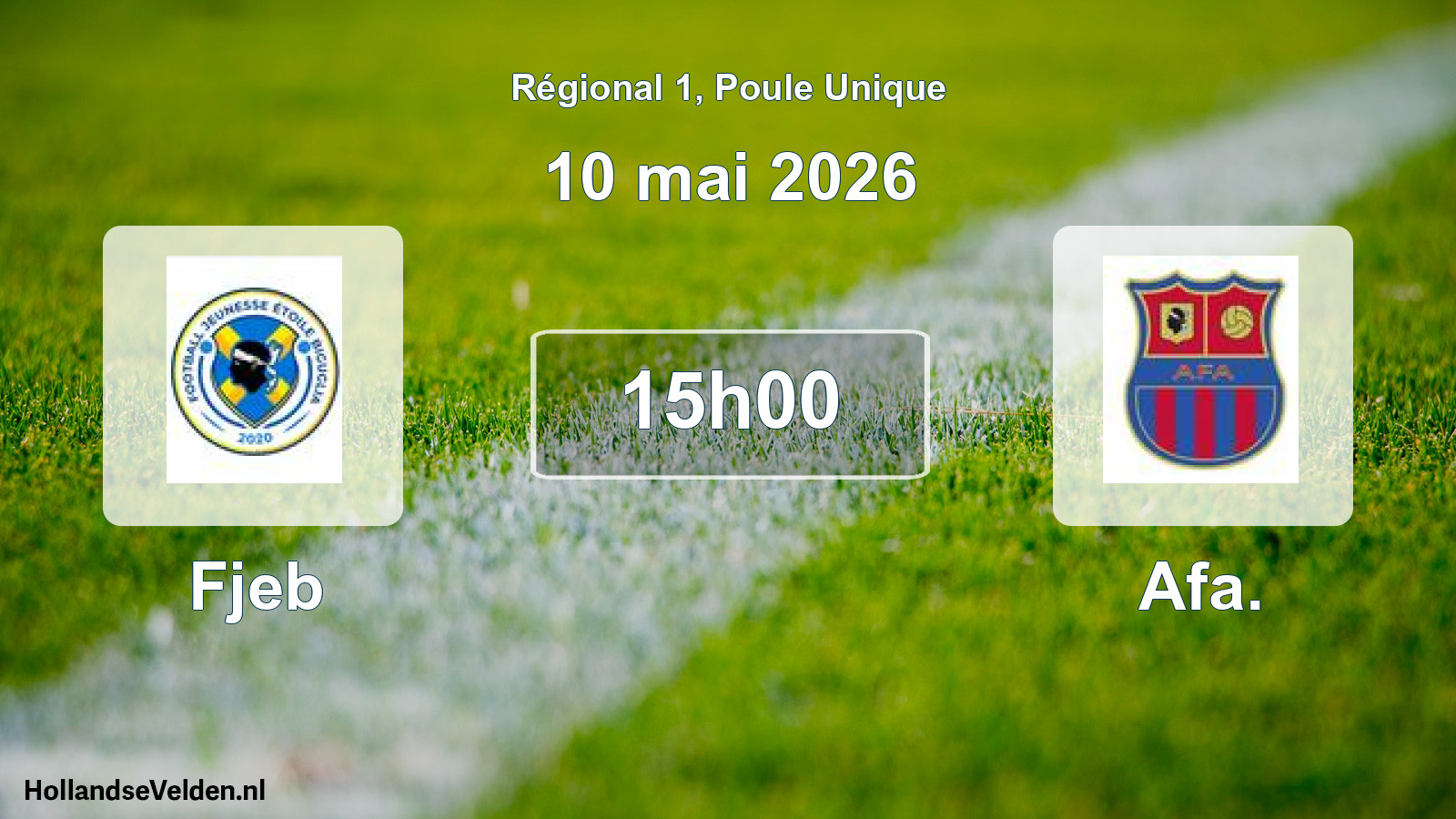 Scheduled Match: Fjeb - Afa. (10 May 2026)