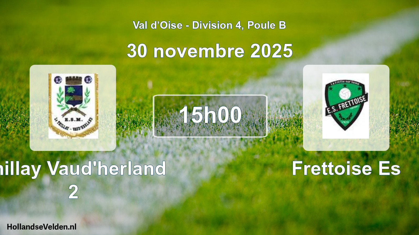 Match programmé: Thillay Vaud'herland 2 - Frettoise Es (30 novembre 2025)