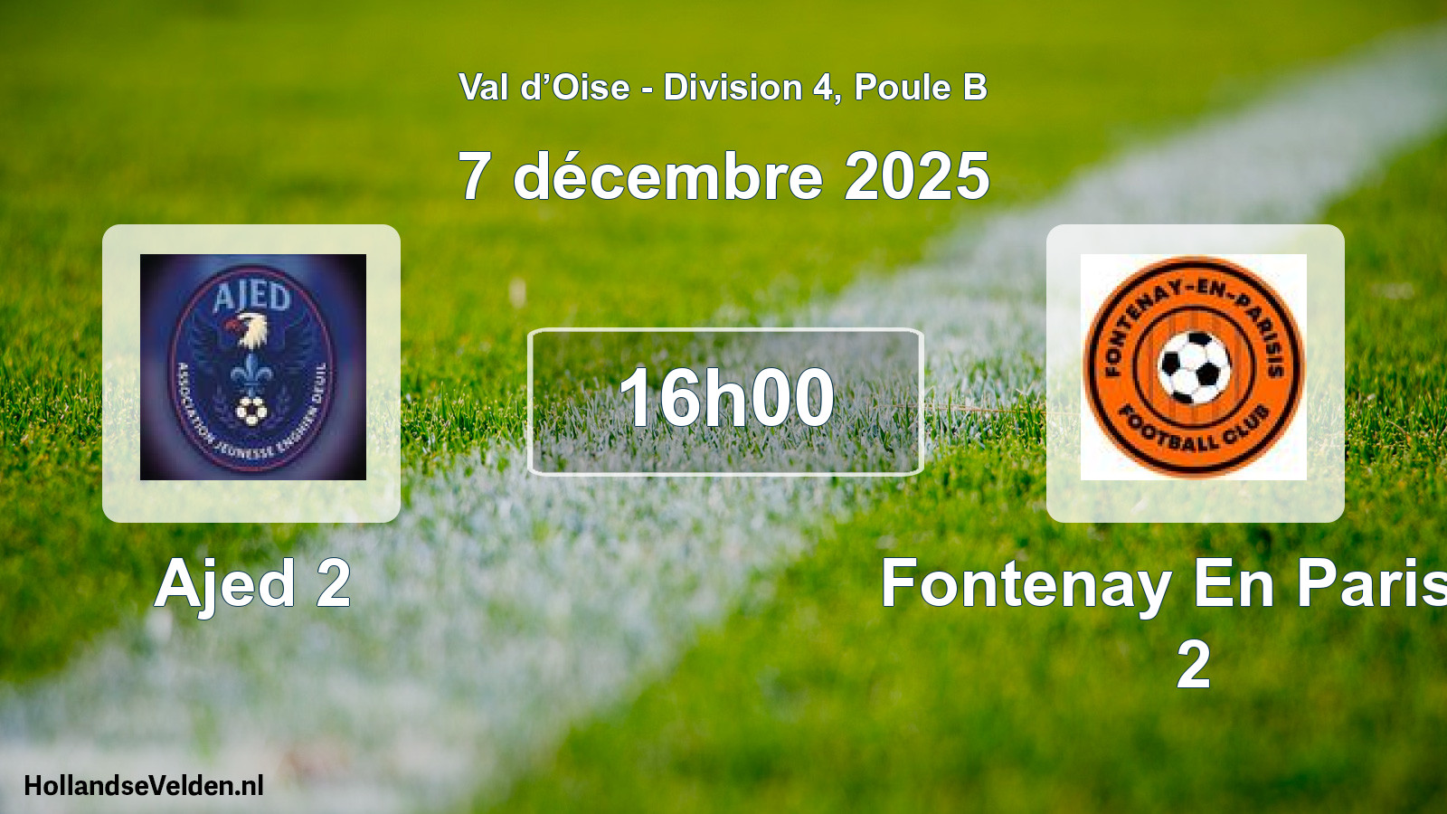 Scheduled Match: Ajed 2 - Fontenay En Parisis 2 (7 December 2025)
