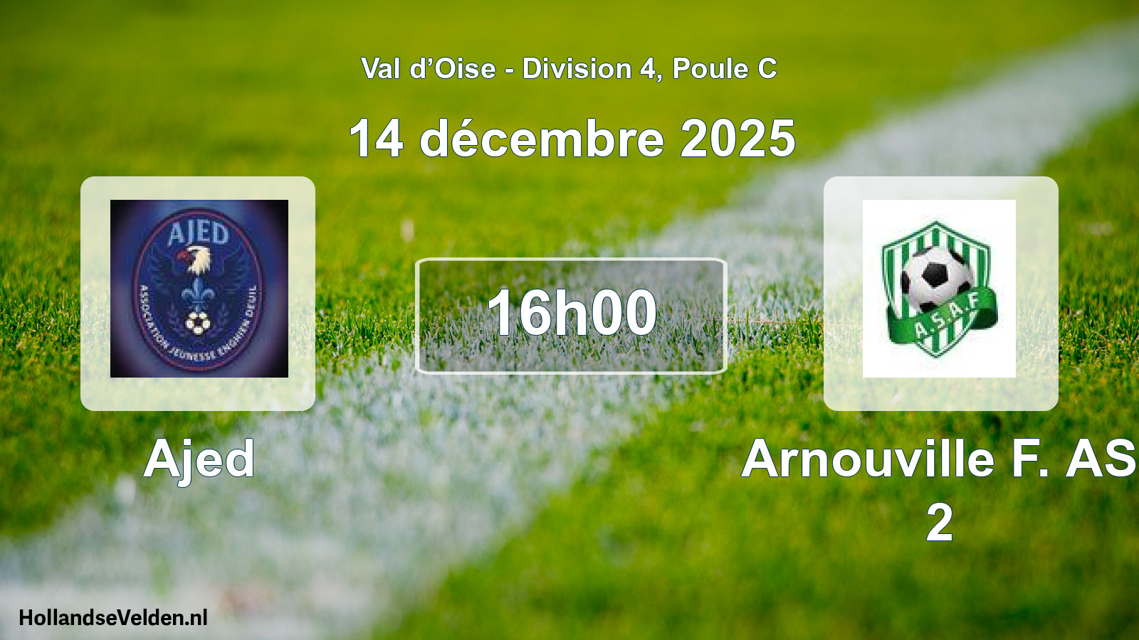 Scheduled Match: Ajed - Arnouville F. AS 2 (14 December 2025)