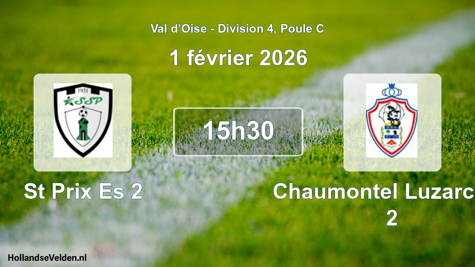 Geplande wedstrijd: St Prix Es 2 - Chaumontel Luzarches 2 (1 februari 2026)