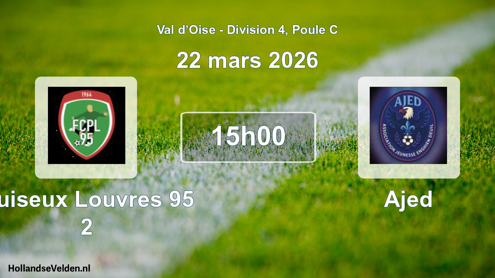 Scheduled Match: Puiseux Louvres 95 2 - Ajed (22 March 2026)