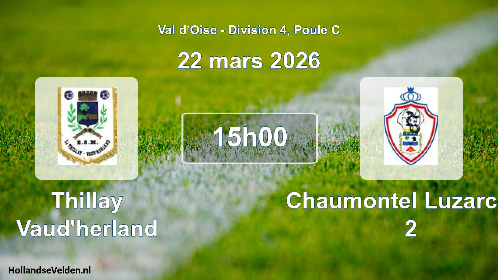 Match programmé: Thillay Vaud'herland - Chaumontel Luzarches 2 (22 mars 2026)