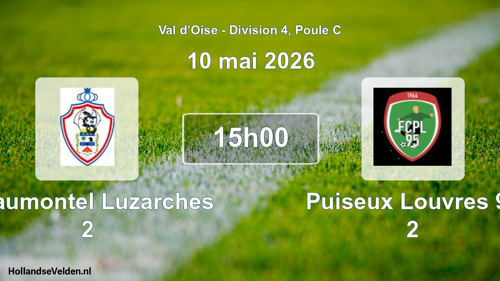 Match programmé: Chaumontel Luzarches 2 - Puiseux Louvres 95 2 (10 mai 2026)