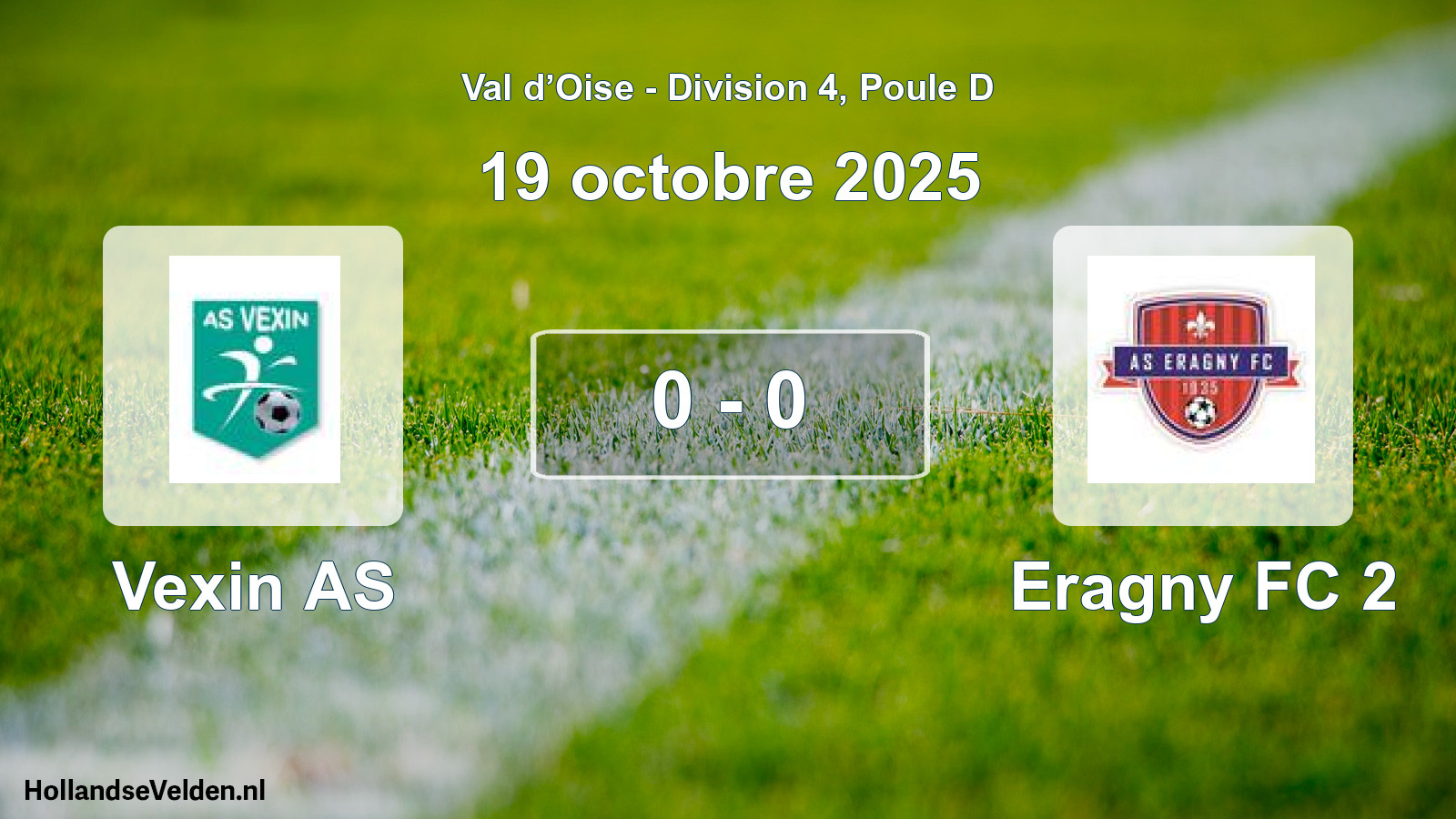Match joué: Vexin AS - Eragny FC 2 0 - 0 (19 octobre 2025)