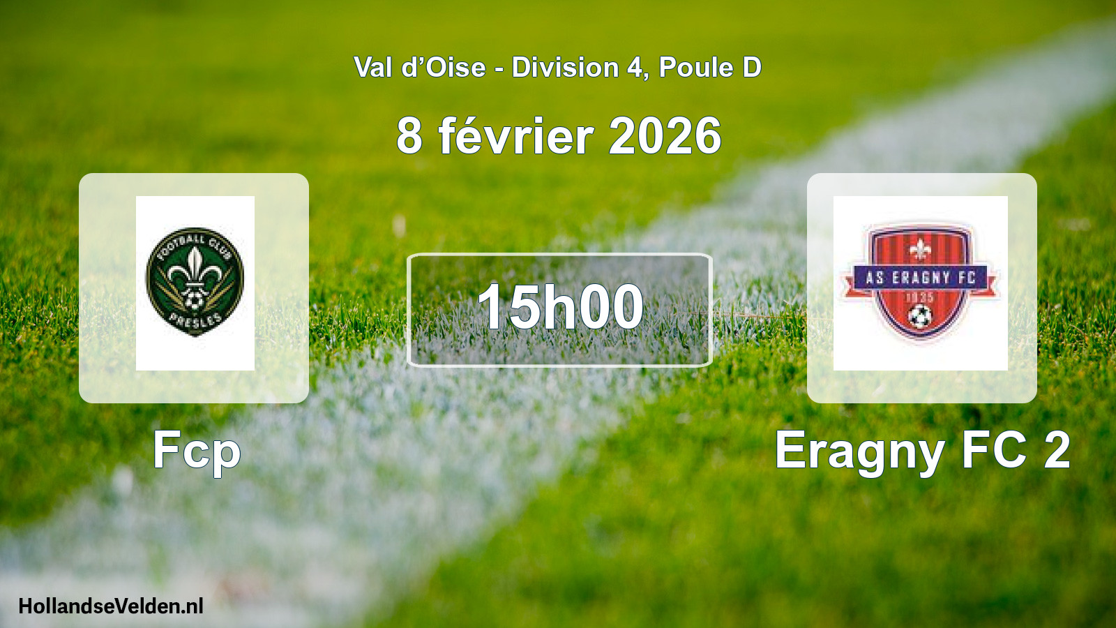 Match programmé: Fcp - Eragny FC 2 (8 février 2026)