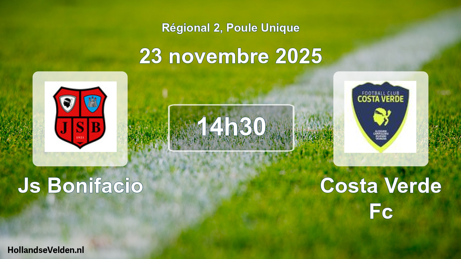 Geplande wedstrijd: Js Bonifacio - Costa Verde Fc (23 novembre 2025)