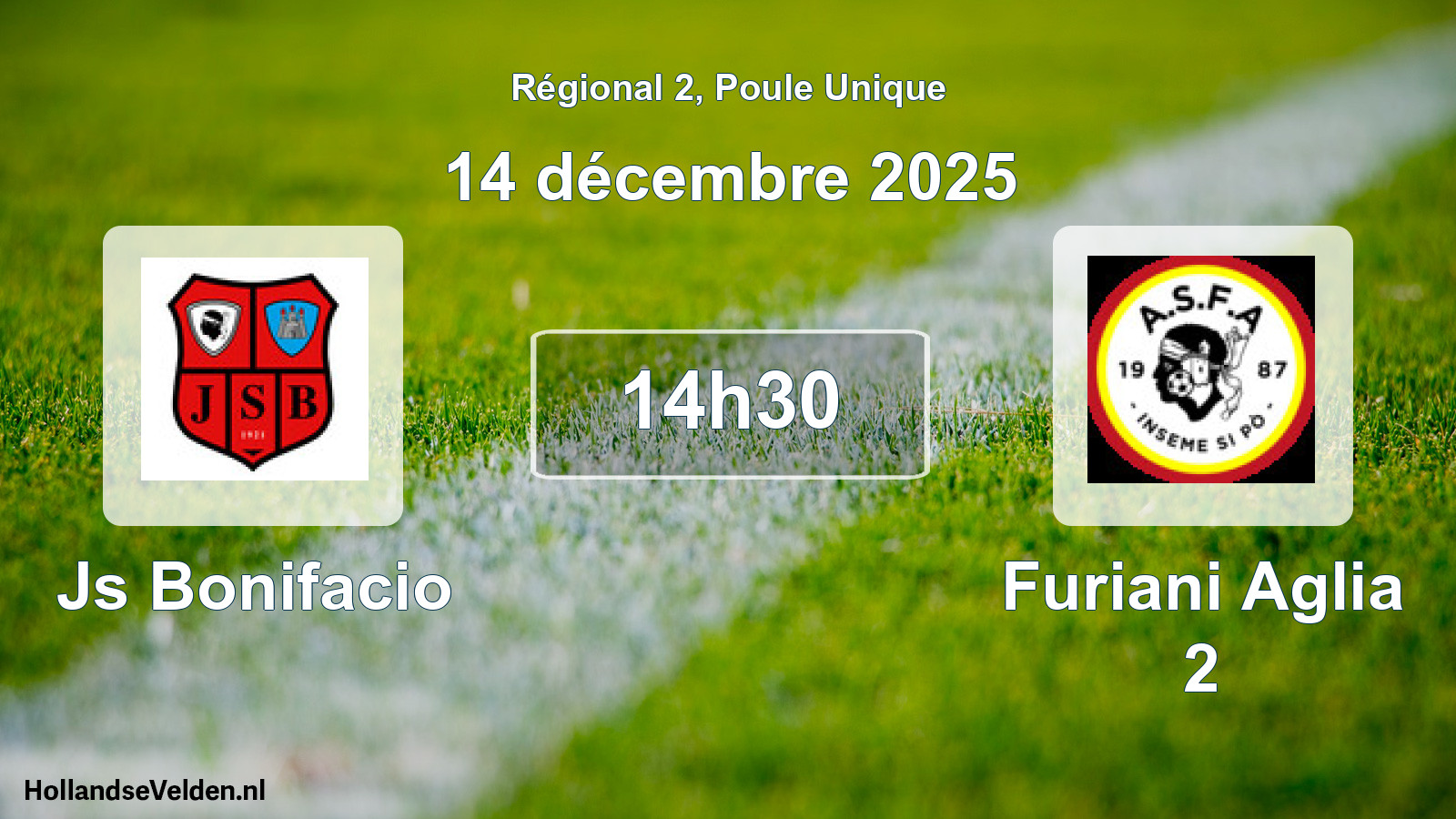 Geplande wedstrijd: Js Bonifacio - Furiani Aglia 2 (14 december 2025)