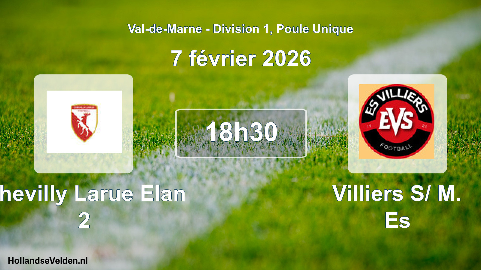 Scheduled Match: Chevilly Larue Elan 2 - Villiers S/ M. Es (7 February 2026)
