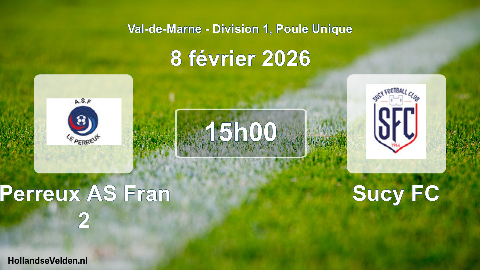 Scheduled Match: Perreux AS Fran 2 - Sucy FC (8 February 2026)