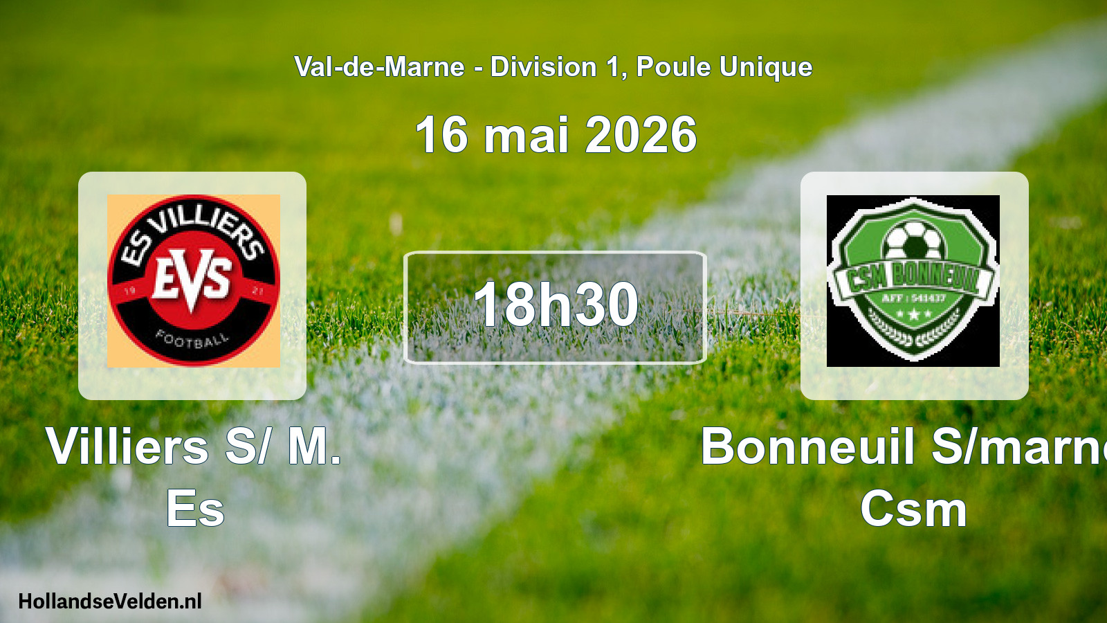 Scheduled Match: Villiers S/ M. Es - Bonneuil S/marne Csm (16 May 2026)