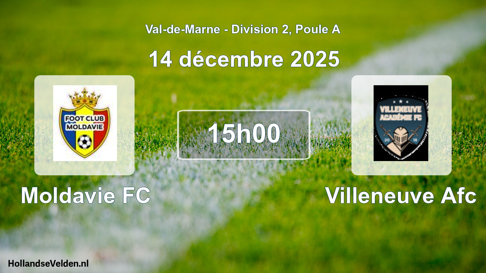 Geplande wedstrijd: Moldavie FC - Villeneuve Afc (14 december 2025)
