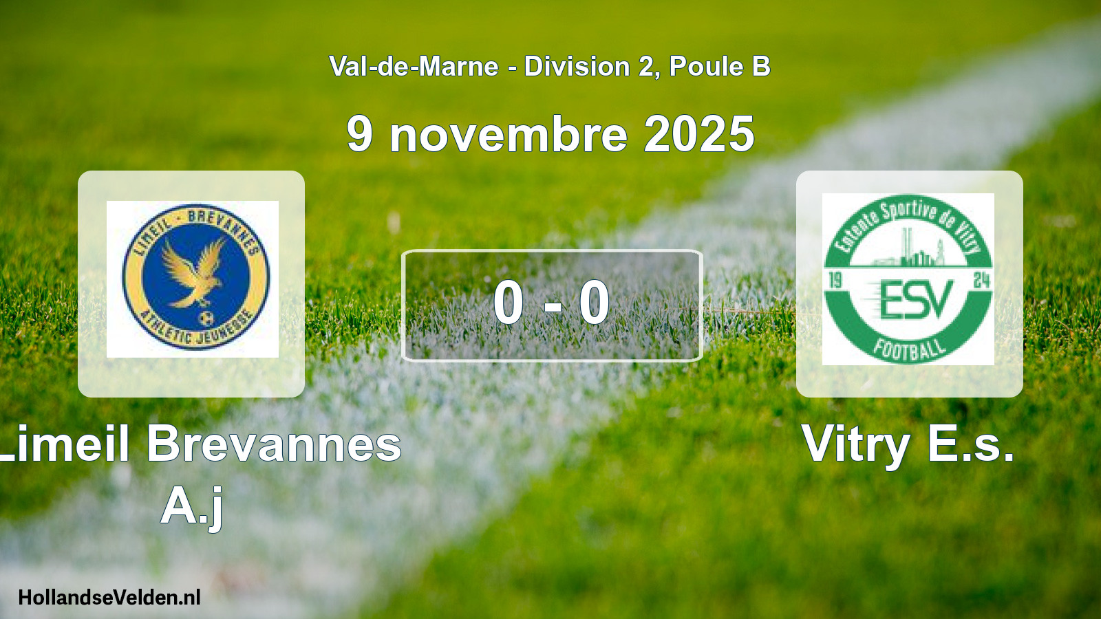 Match joué: Limeil Brevannes A.j - Vitry E.s. 0 - 0 (9 novembre 2025)