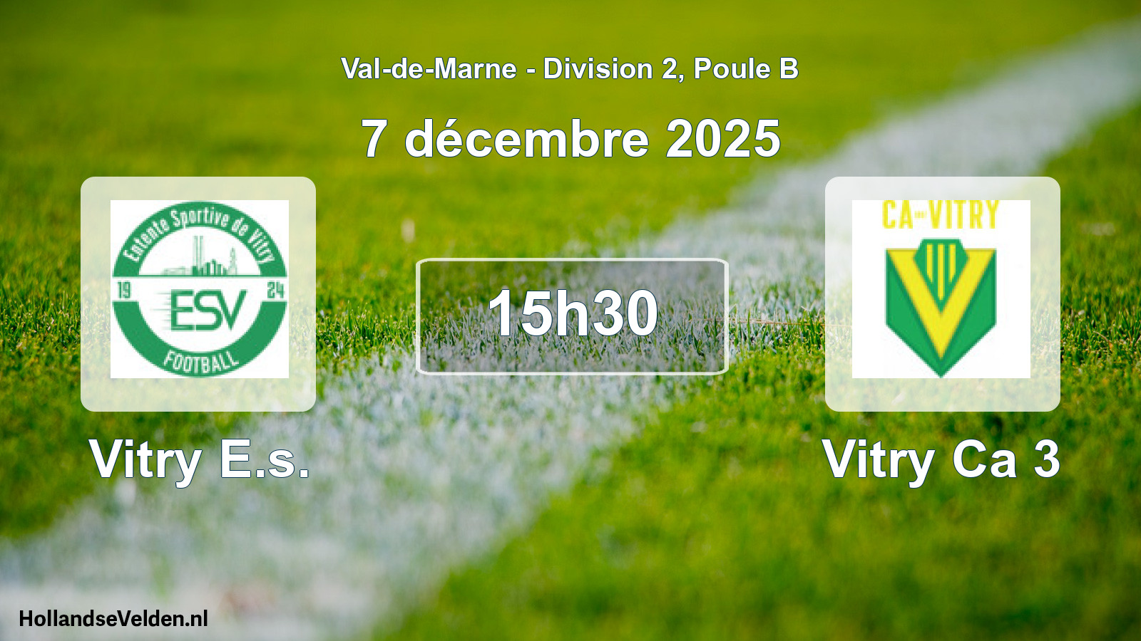 Match programmé: Vitry E.s. - Vitry Ca 3 (7 décembre 2025)