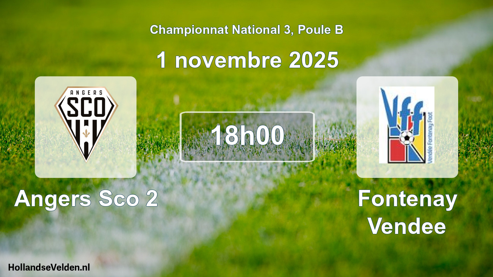 Geplande wedstrijd: Angers Sco 2 - Fontenay Vendee (1 november 2025)
