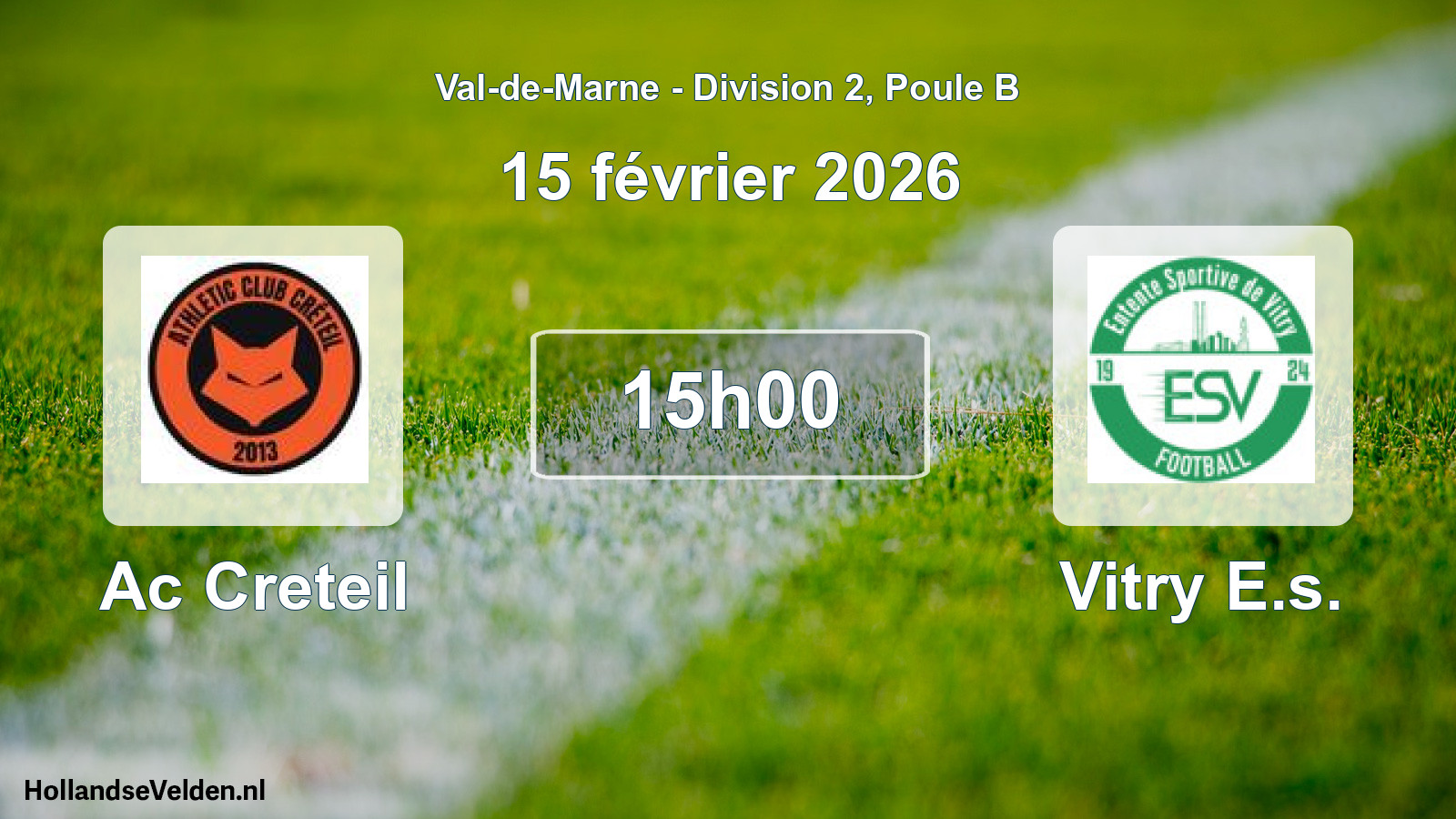 Scheduled Match: Ac Creteil - Vitry E.s. (15 February 2026)