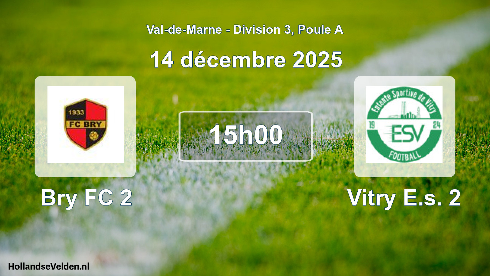 Scheduled Match: Bry FC 2 - Vitry E.s. 2 (14 December 2025)