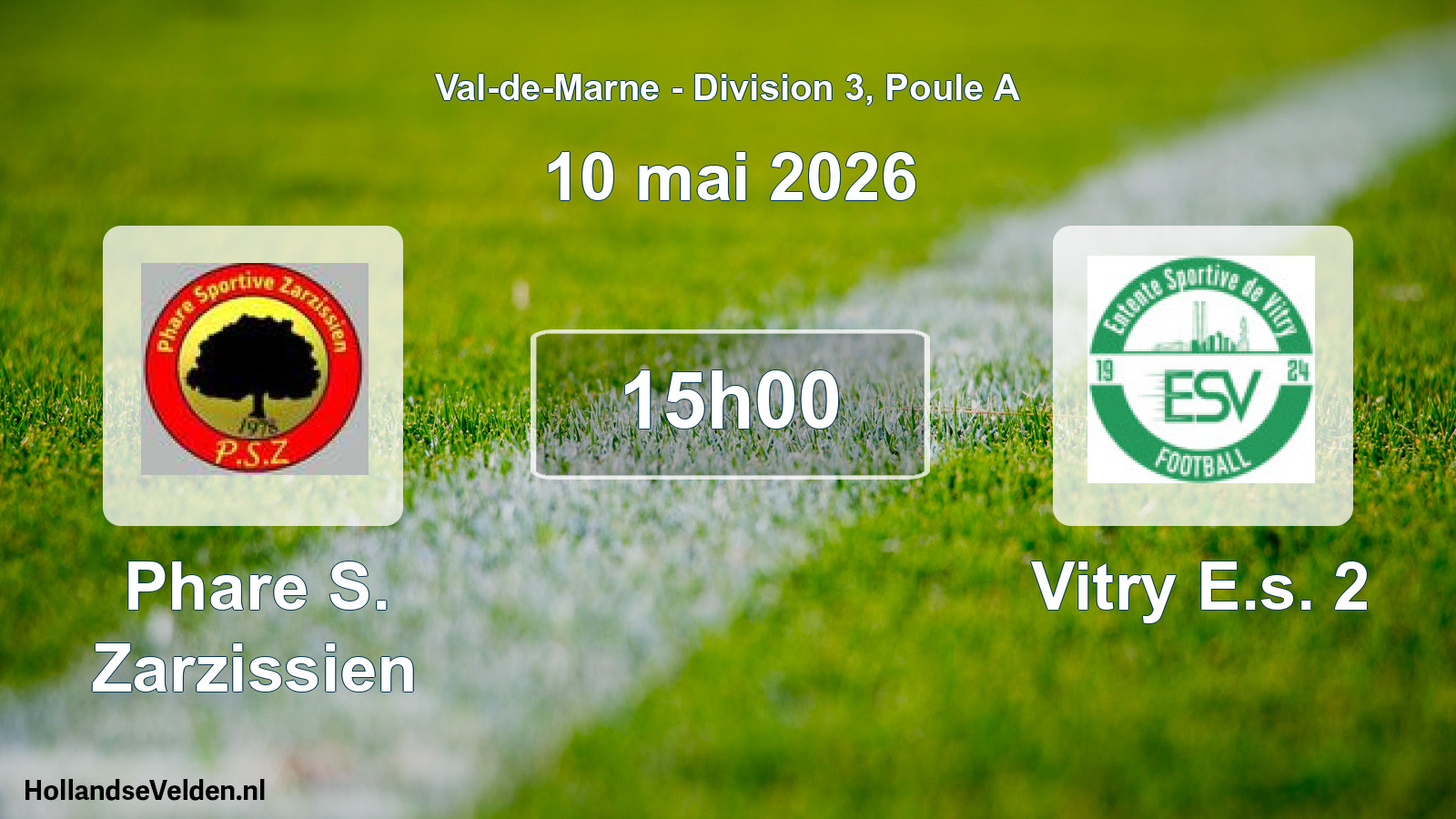 Scheduled Match: Phare S. Zarzissien - Vitry E.s. 2 (10 May 2026)