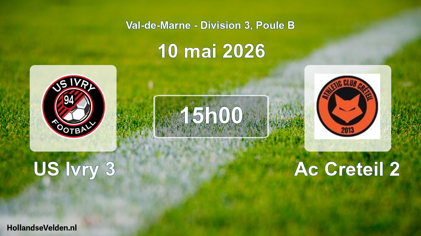 Scheduled Match: US Ivry 3 - Ac Creteil 2 (10 May 2026)