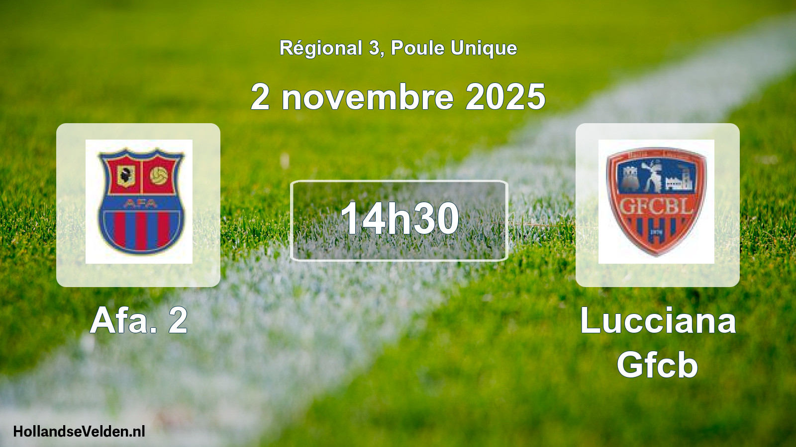 Geplande wedstrijd: Afa. 2 - Lucciana Gfcb (2 november 2025)