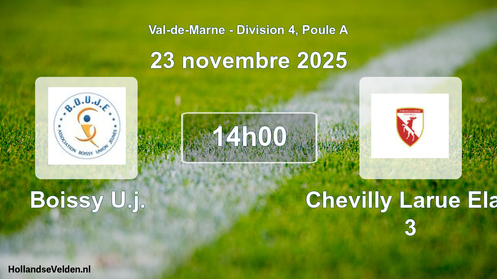 Match programmé: Boissy U.j. - Chevilly Larue Elan 3 (23 novembre 2025)