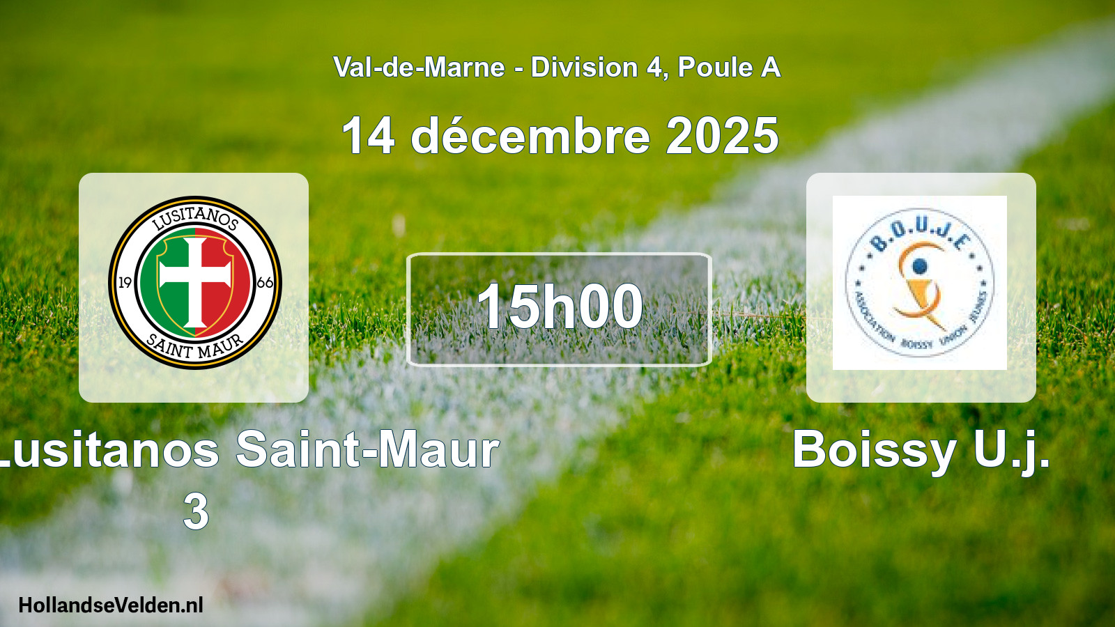 Match programmé: US Lusitanos Saint-Maur 3 - Boissy U.j. (14 décembre 2025)