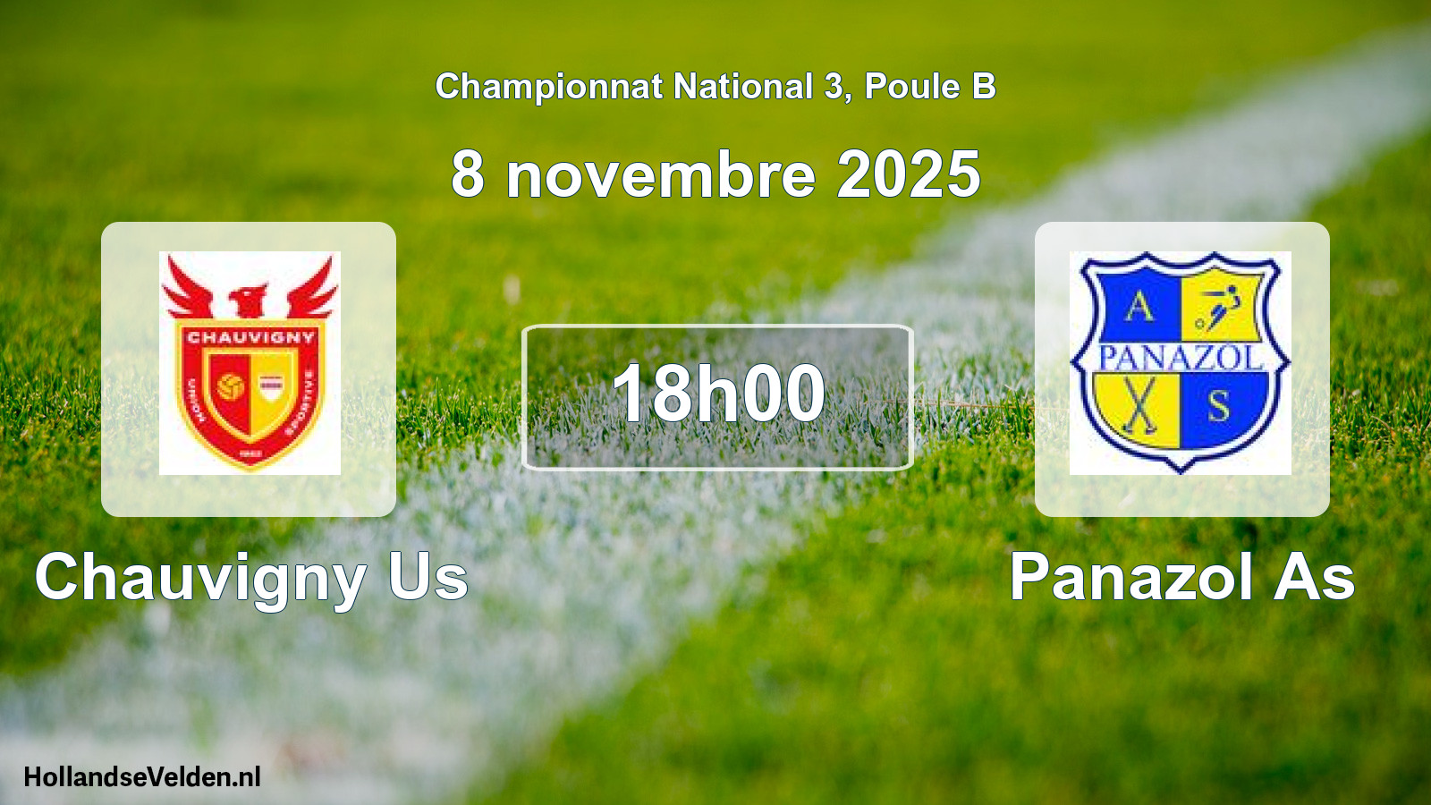 Geplande wedstrijd: Chauvigny Us - Panazol As (8 november 2025)
