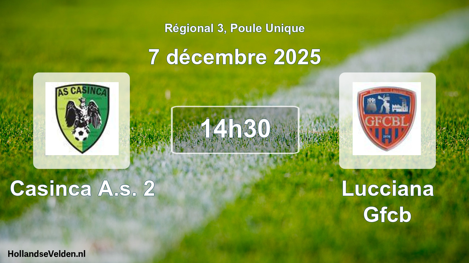 Scheduled Match: Casinca A.s. 2 - Lucciana Gfcb (7 December 2025)
