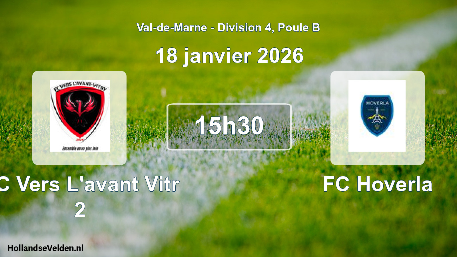 Geplande wedstrijd: FC Vers L'avant Vitr 2 - FC Hoverla (18 januari 2026)