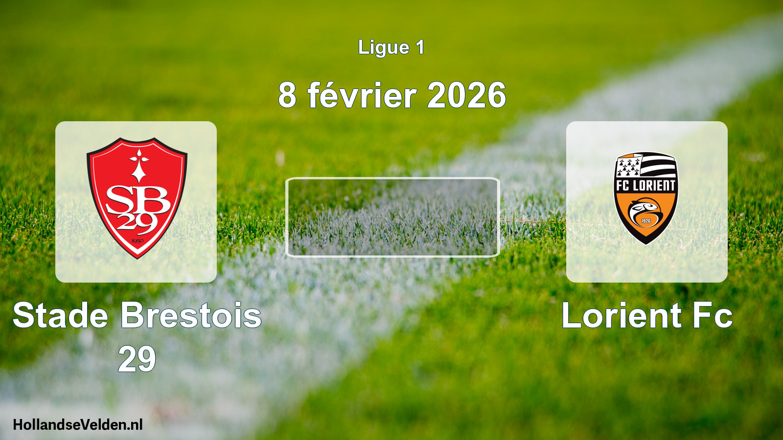 Geplande wedstrijd: Stade Brestois 29 - Lorient Fc (8 février 2026)