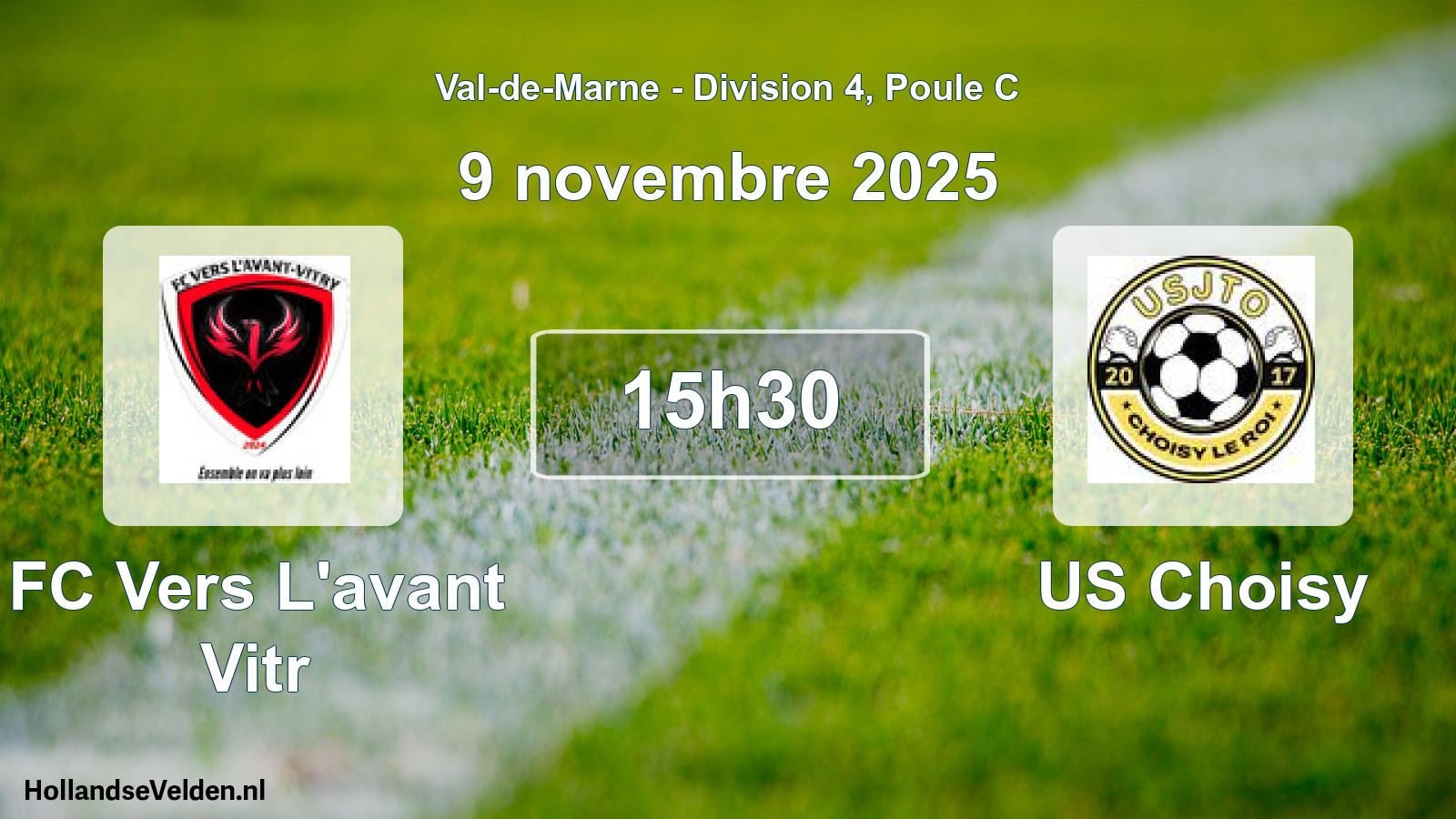 Scheduled Match: FC Vers L'avant Vitr - US Choisy (9 November 2025)