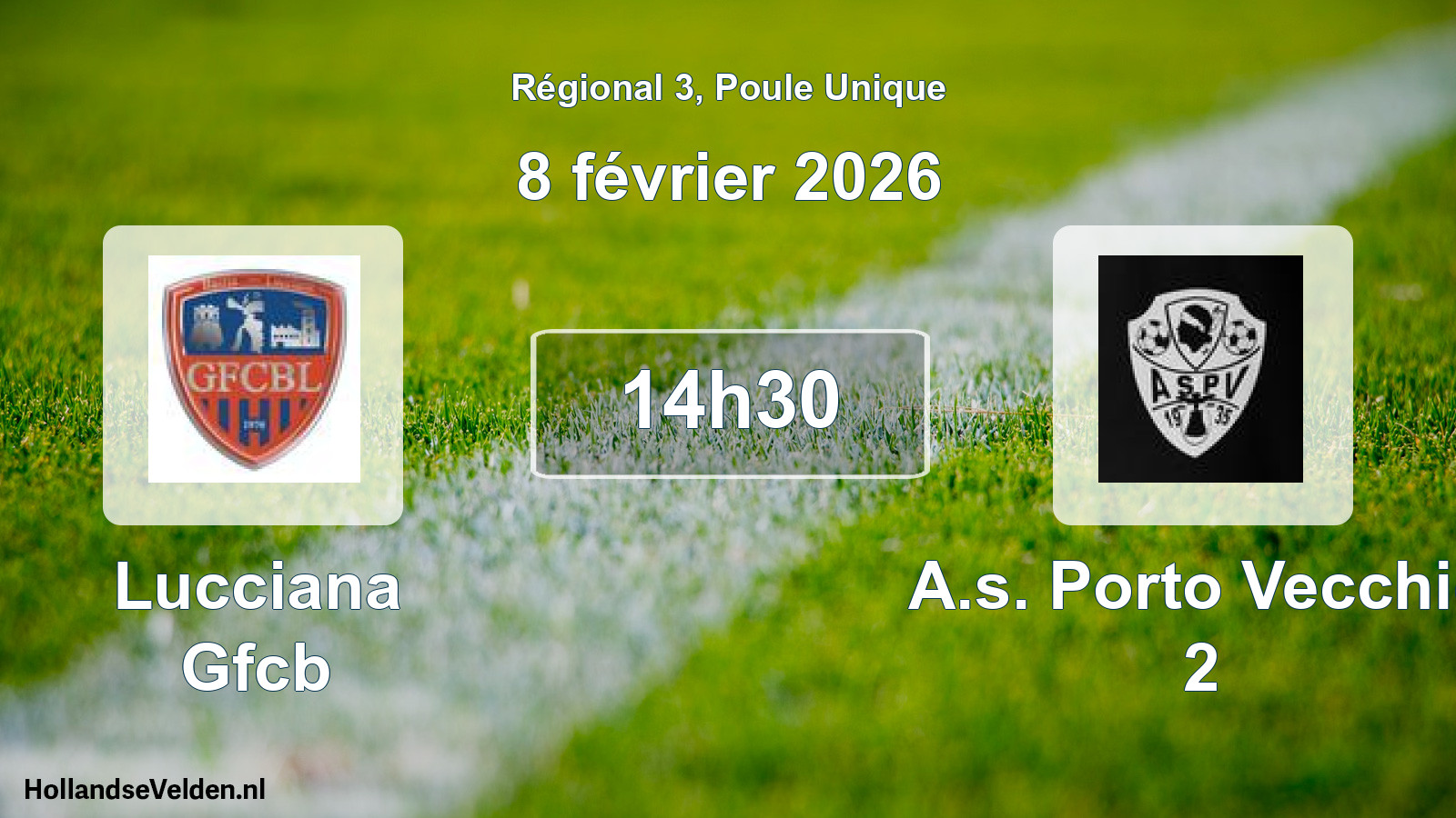 Scheduled Match: Lucciana Gfcb - A.s. Porto Vecchio 2 (8 February 2026)