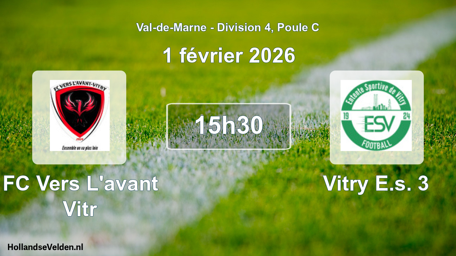 Match programmé: FC Vers L'avant Vitr - Vitry E.s. 3 (1 février 2026)