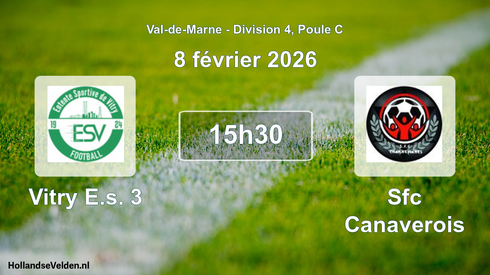 Match programmé: Vitry E.s. 3 - Sfc Canaverois (8 février 2026)