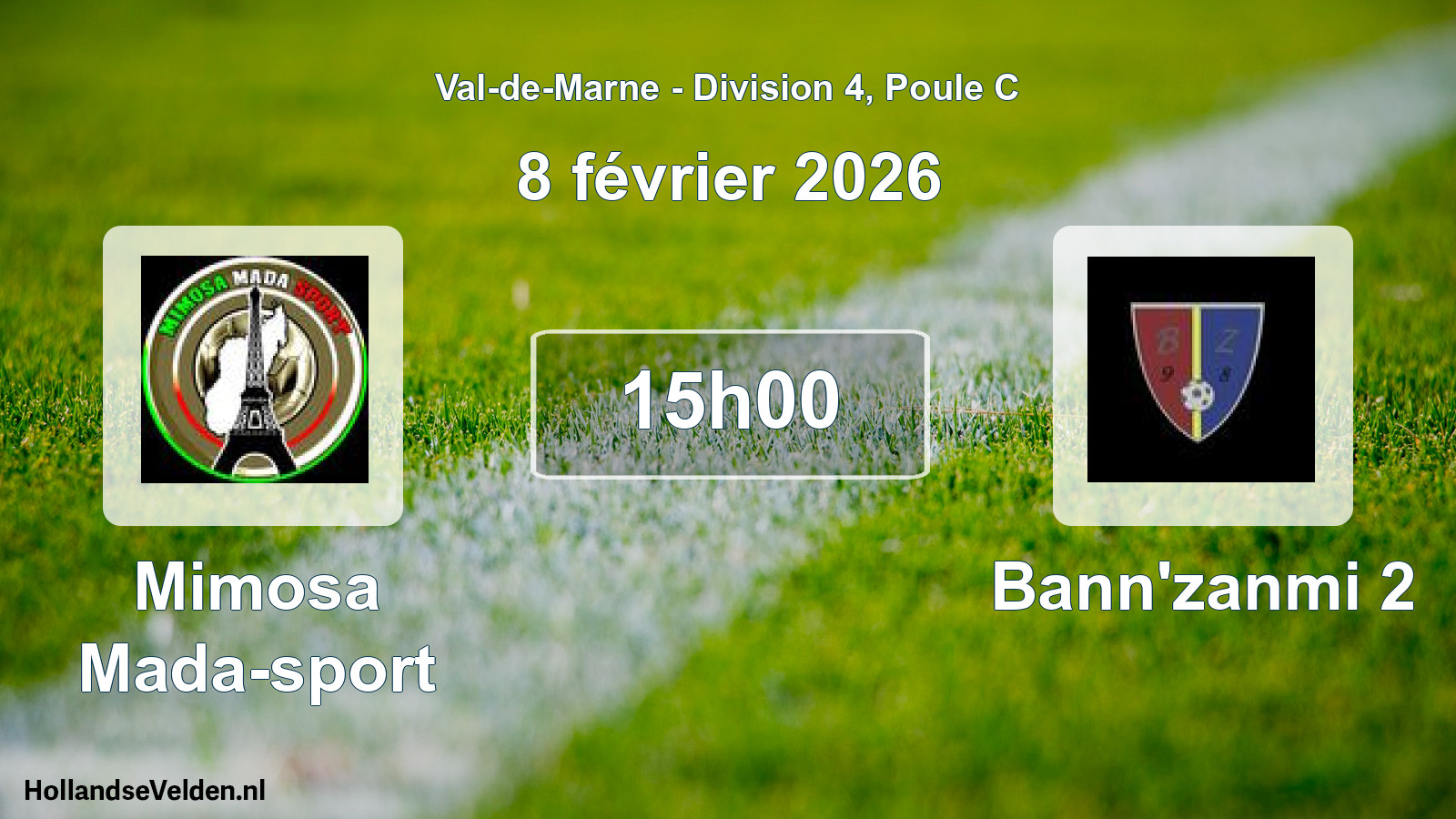 Geplande wedstrijd: Mimosa Mada-sport - Bann'zanmi 2 (8 februari 2026)