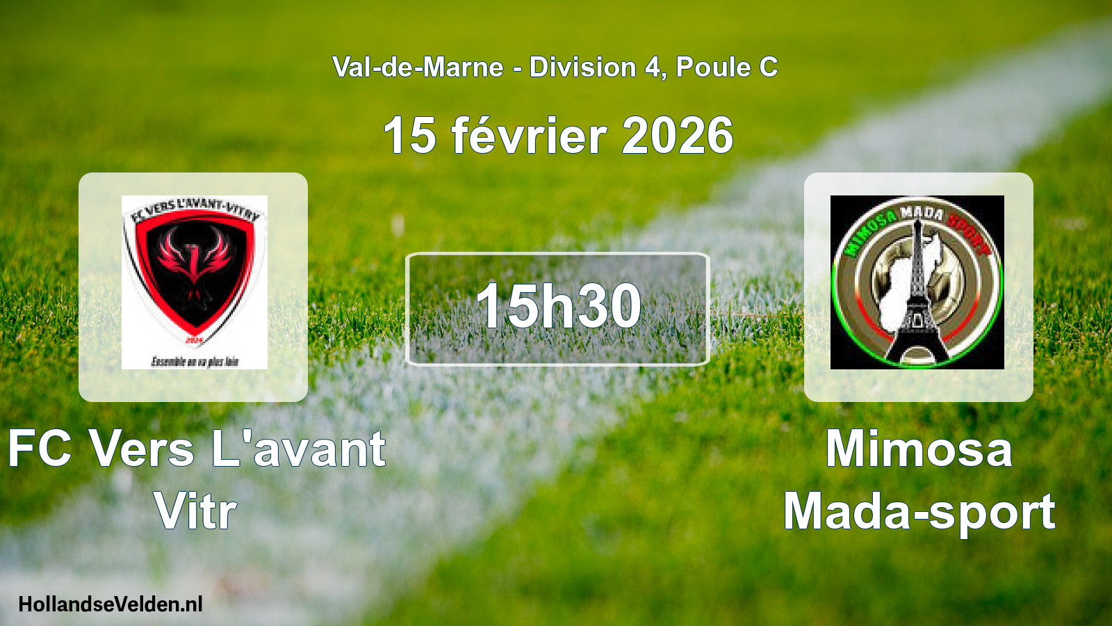 Match programmé: FC Vers L'avant Vitr - Mimosa Mada-sport (15 février 2026)
