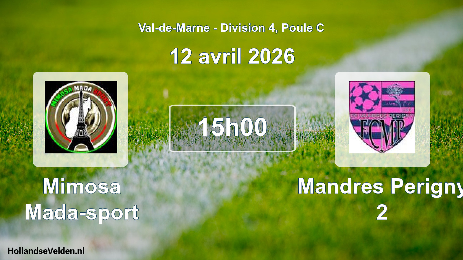 Scheduled Match: Mimosa Mada-sport - Mandres Perigny 2 (12 April 2026)